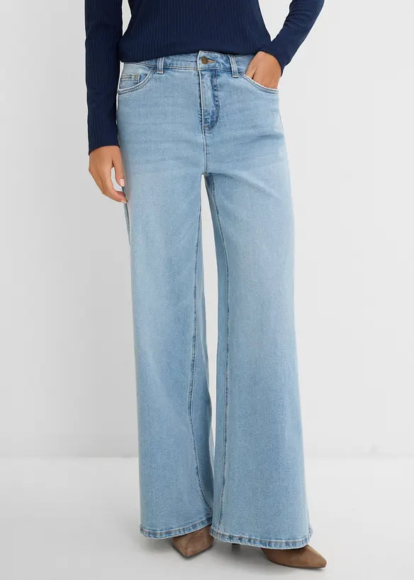 Wide Leg-jeans Mid Waist, bonprix