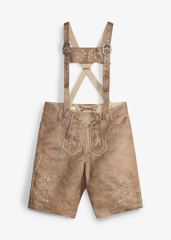 Drakt-shorts av imitert skinn, bonprix