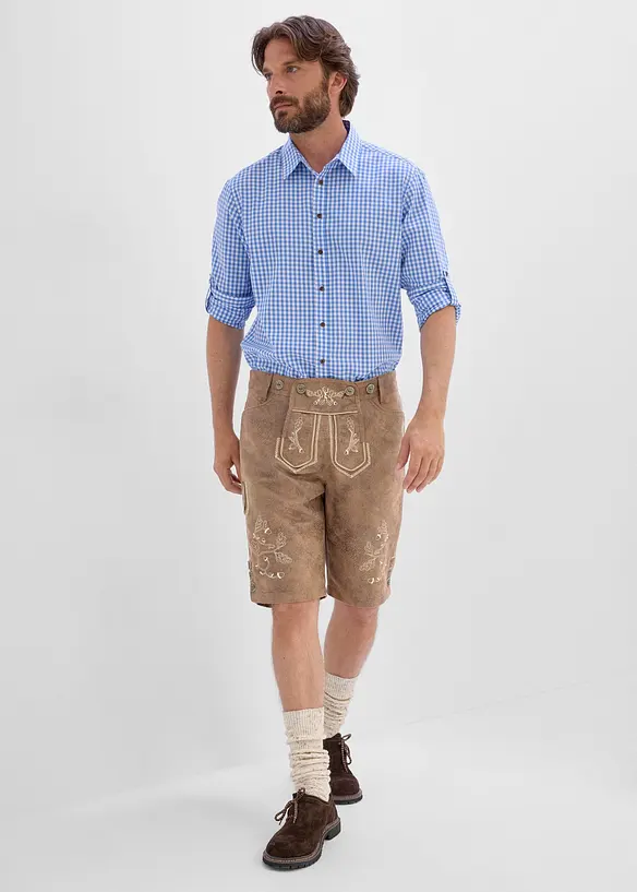 Drakt-shorts av imitert skinn, bonprix