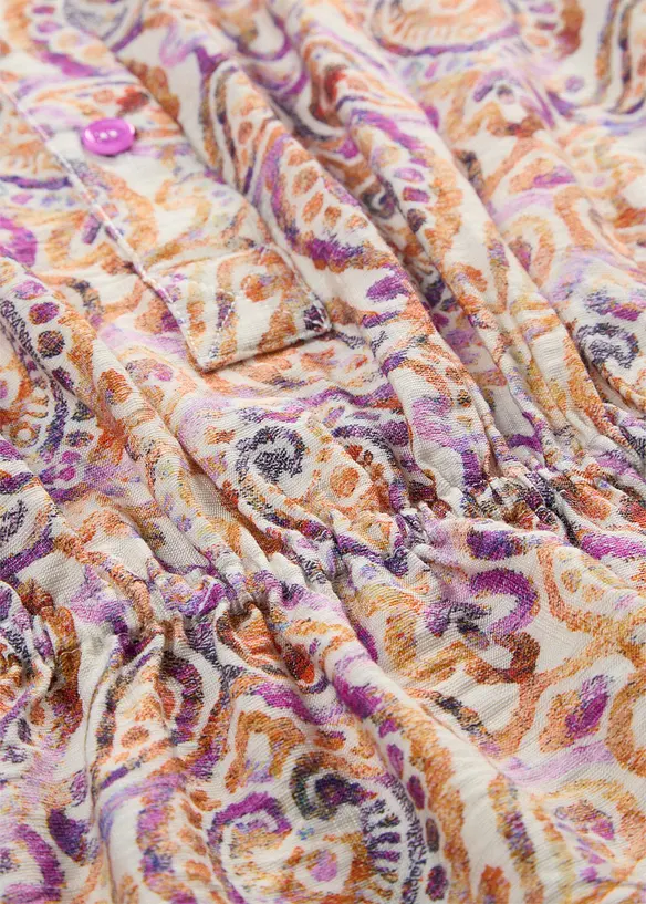 Kortermet bluse i viskosemiks, bonprix