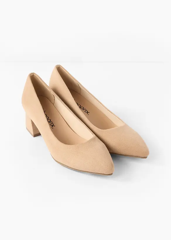 Pumps med blokkh&aelig;l, bonprix