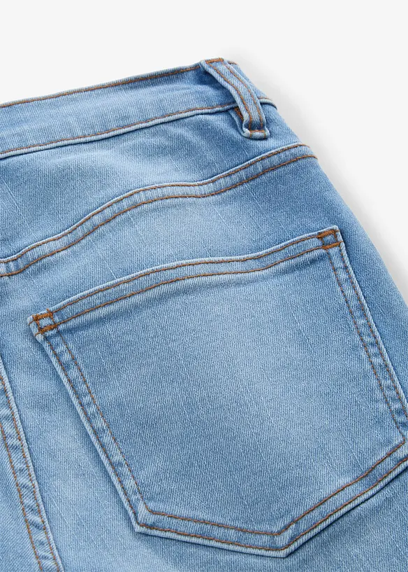 Skinny-Jeans High Waist cropped, bonprix
