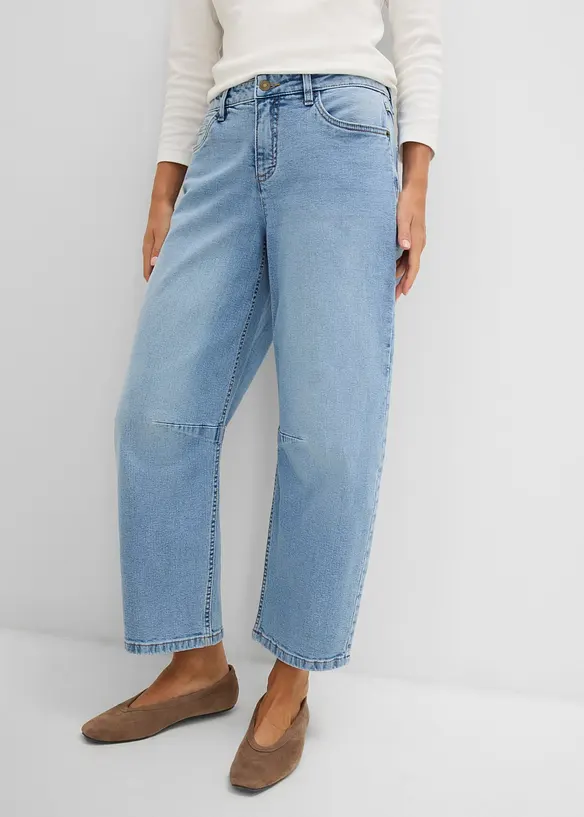 Barrel jeans Mid waist, bonprix