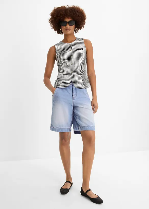 Lett jeans-bermudashorts Mid Waist, bonprix