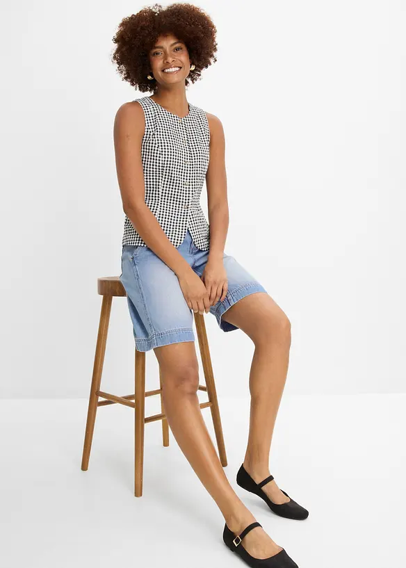 Lett jeans-bermudashorts Mid Waist, bonprix