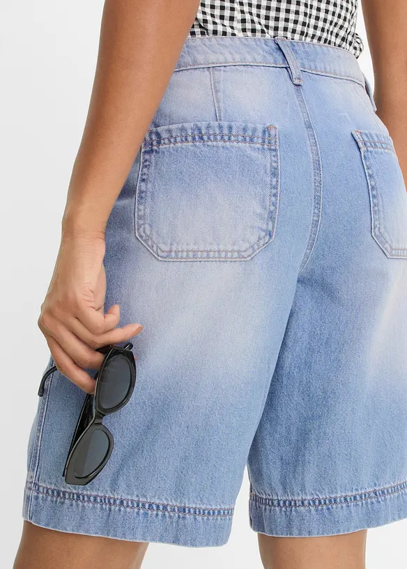 Lett jeans-bermudashorts Mid Waist, bonprix