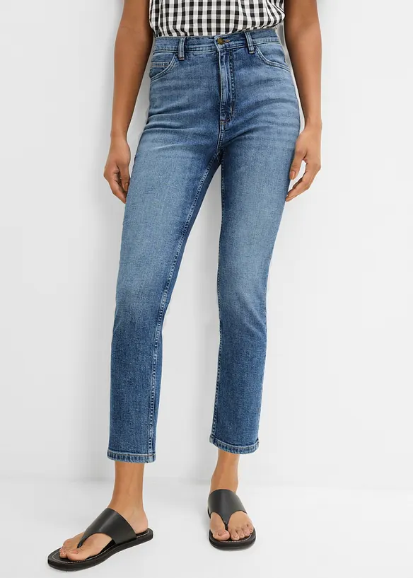 Slim fit-jeans, high waist, cropped, bonprix