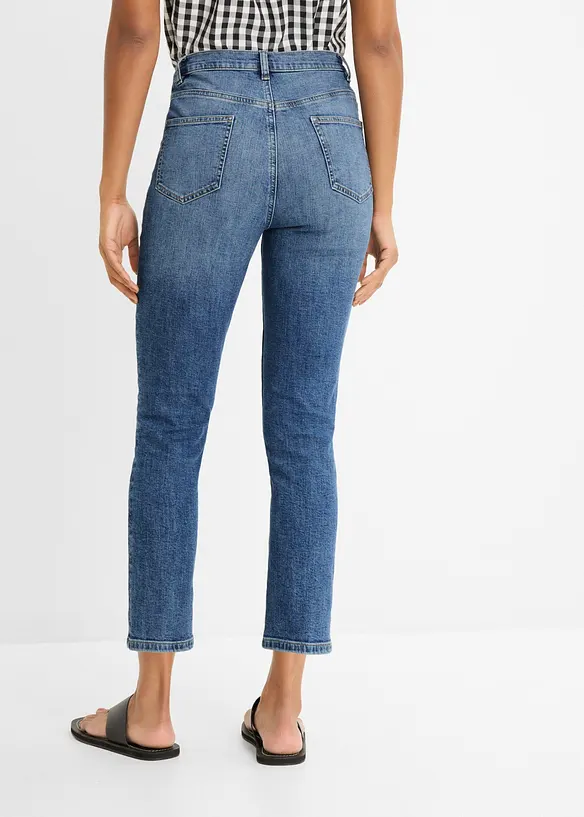 Slim fit-jeans, high waist, cropped, bonprix