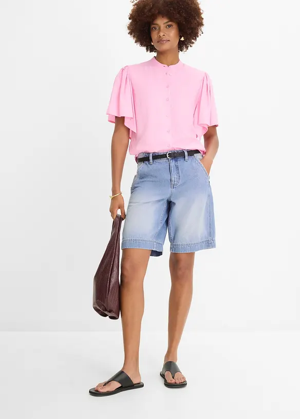 Bluse i viskose med pent fall, bonprix
