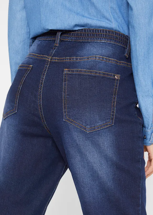 Straight-jeans Mid Waist, varmende denim, bonprix