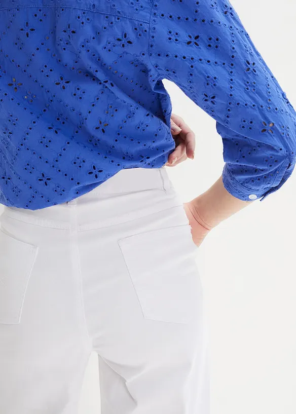 Wide Leg-jeans High Waist, Stretch, bonprix