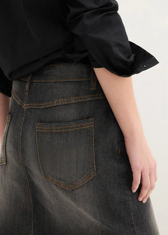 Stretch-jeansskj&oslash;rt, bonprix