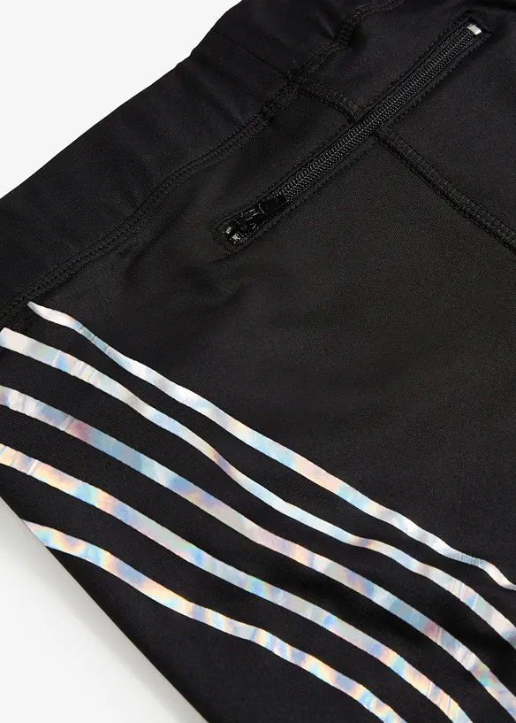Termoleggings med refleks-detaljer, ankellang, bonprix