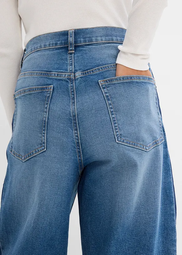 Barrel jeans High Waist, cropped, bonprix