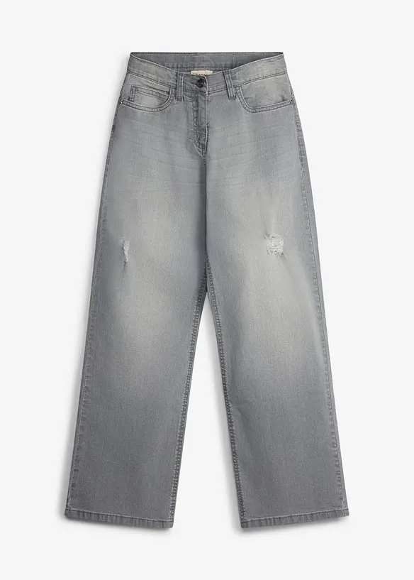 Wide Leg-jeans Mid Waist, bonprix