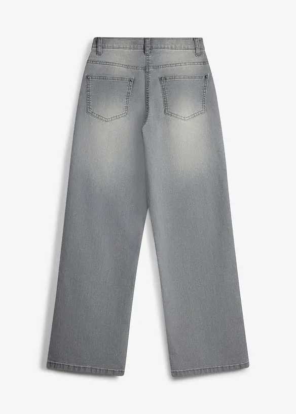 Wide Leg-jeans Mid Waist, bonprix