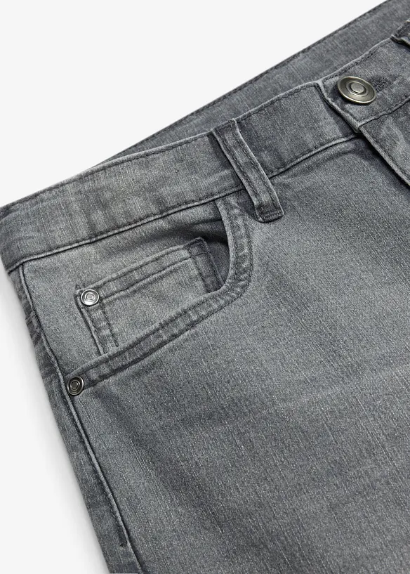 Loose fit-jeans med regulerbar linning, straight, bonprix