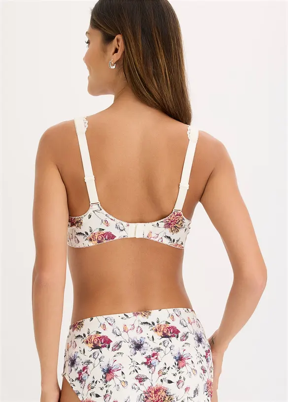 Spile-BH med blomsterm&oslash;nster (2-pack), bonprix