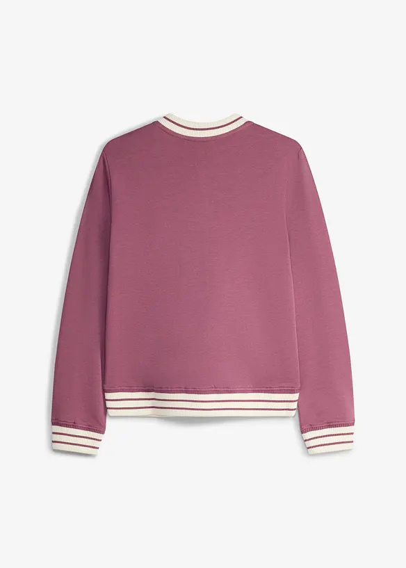 Sweatjakke i 100% &oslash;kologisk bomull, bonprix