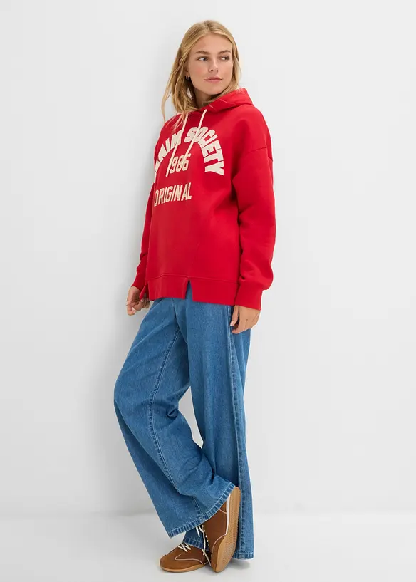 Oversized hettegenser i 100% bomull, bonprix