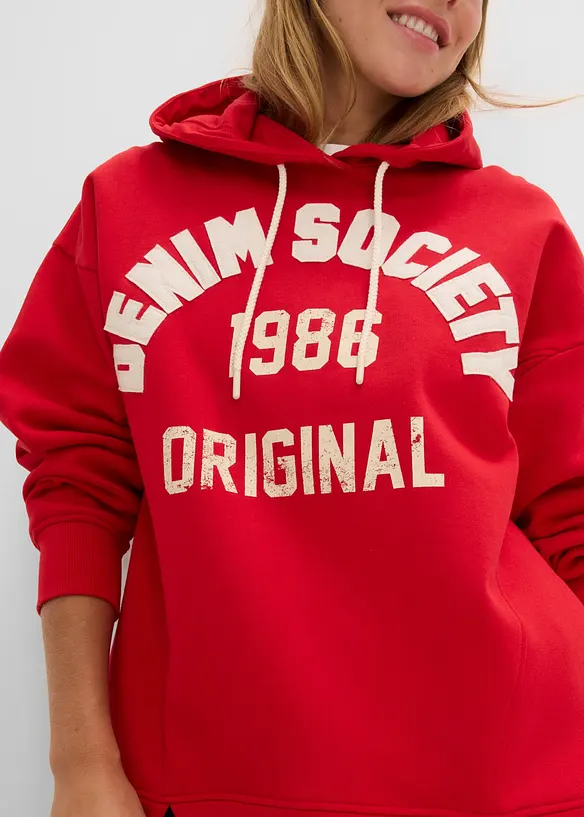 Oversized hettegenser i 100% bomull, bonprix