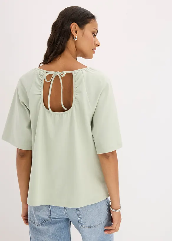 Oversized topp av &oslash;kologisk bomull, bonprix