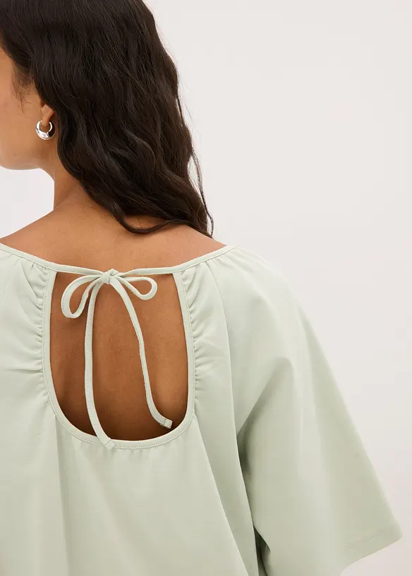 Oversized topp av &oslash;kologisk bomull, bonprix