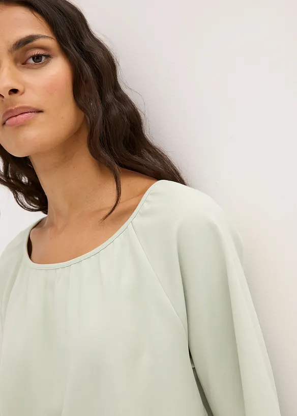 Oversized topp av &oslash;kologisk bomull, bonprix