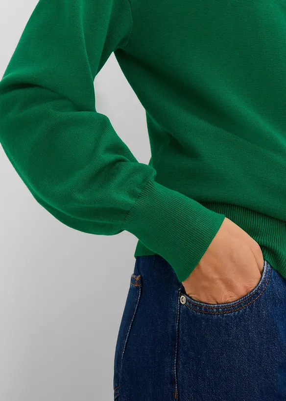 Finstrikket cardigan i myk viskosemiks, bonprix