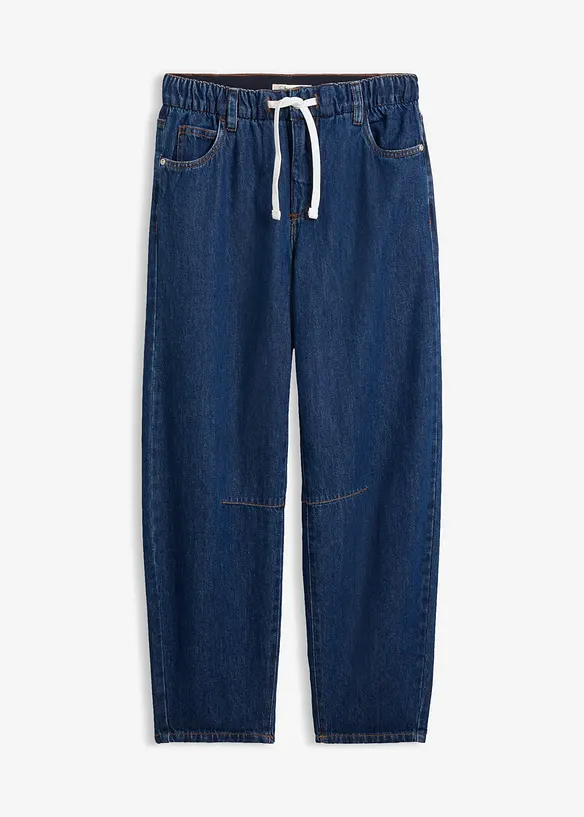 Barrel Jeans Mid Waist cropped, bonprix