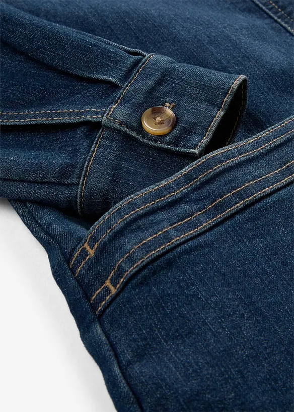 Denimjakke med &oslash;kologisk bomull, bonprix