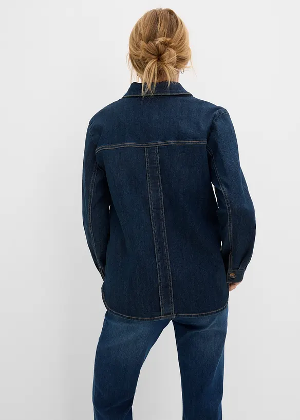 Denimjakke med &oslash;kologisk bomull, bonprix