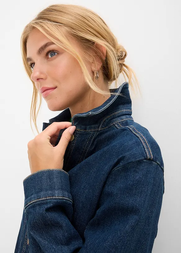 Denimjakke med &oslash;kologisk bomull, bonprix