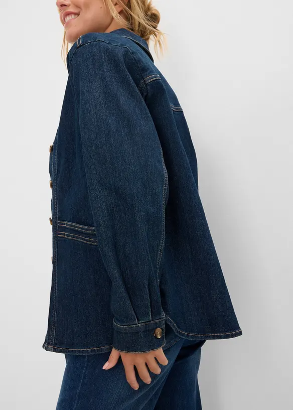 Denimjakke med &oslash;kologisk bomull, bonprix