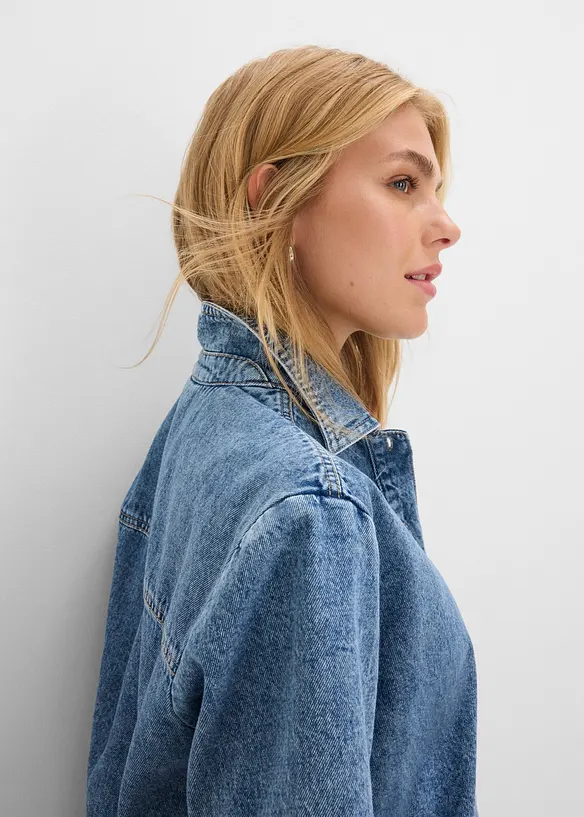 Denimskjorte i 100% bomull, bonprix