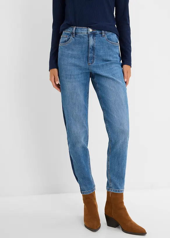 Mom-jeans High Waist cropped, bonprix