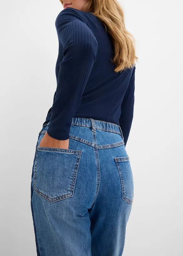 Mom-jeans High Waist cropped, bonprix