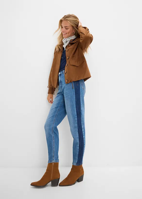 Mom-jeans High Waist cropped, bonprix