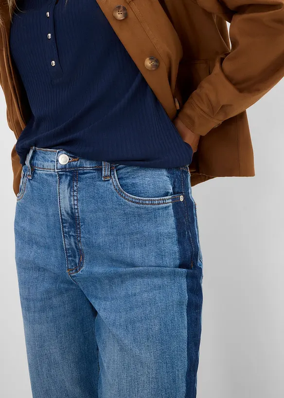 Mom-jeans High Waist cropped, bonprix
