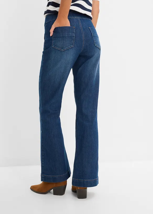 Flared jeans Mid Waist, bonprix