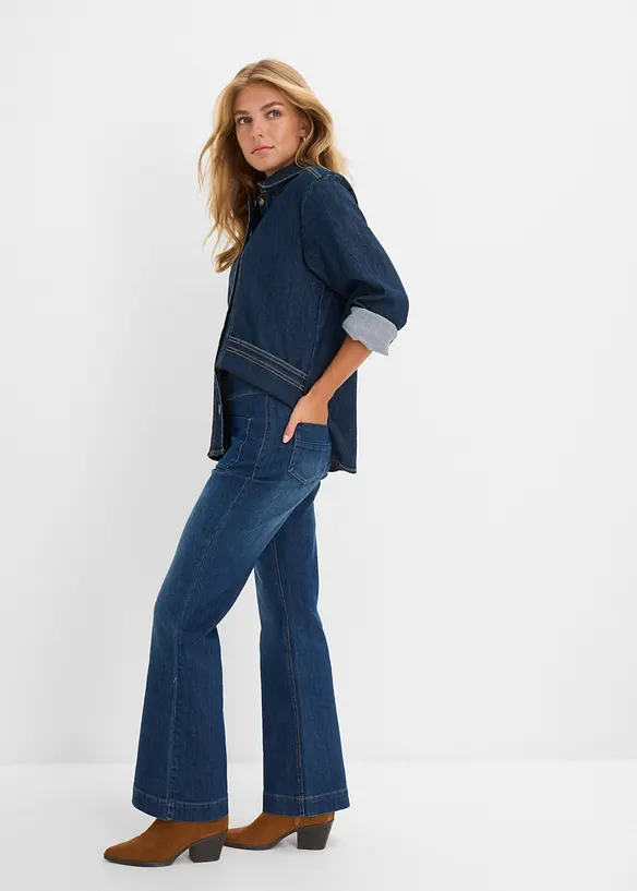 Flared jeans Mid Waist, bonprix