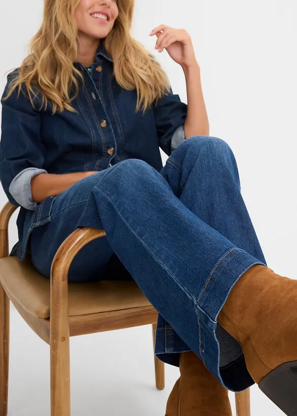 Flared jeans Mid Waist, bonprix