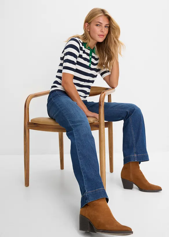 Flared jeans Mid Waist, bonprix