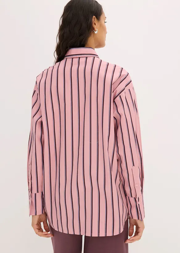 Skjortebluse av bomullsmiks, bonprix