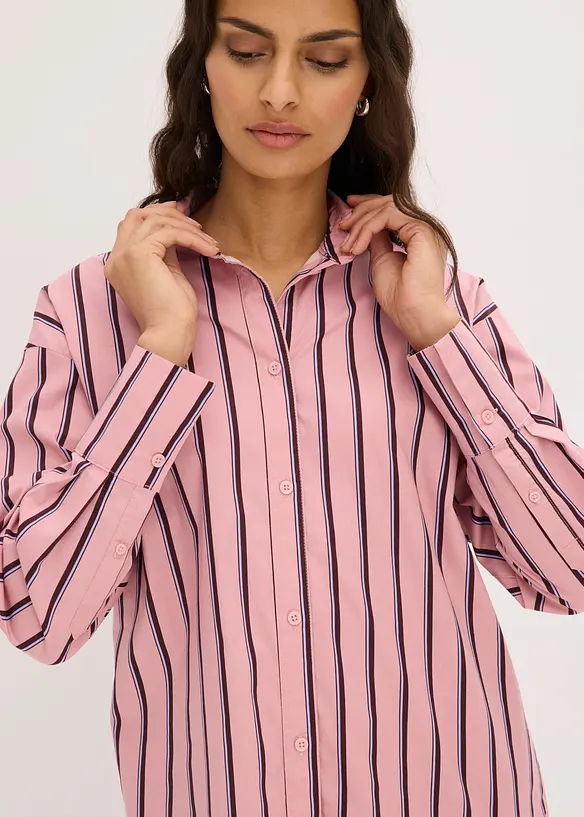 Skjortebluse av bomullsmiks, bonprix