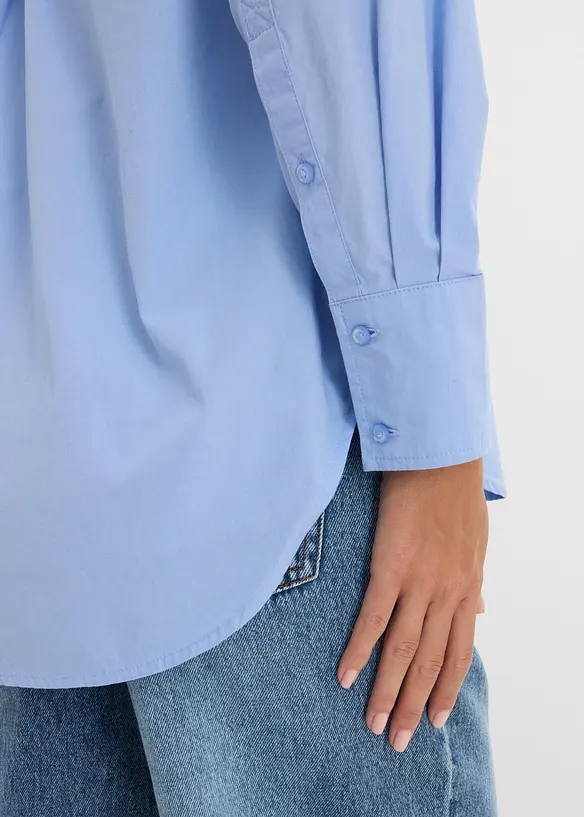 Skjortebluse i 100% bomull, bonprix