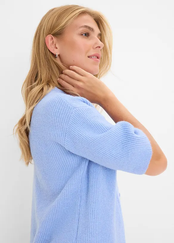 Vid cardigan i myk ullmiks, bonprix