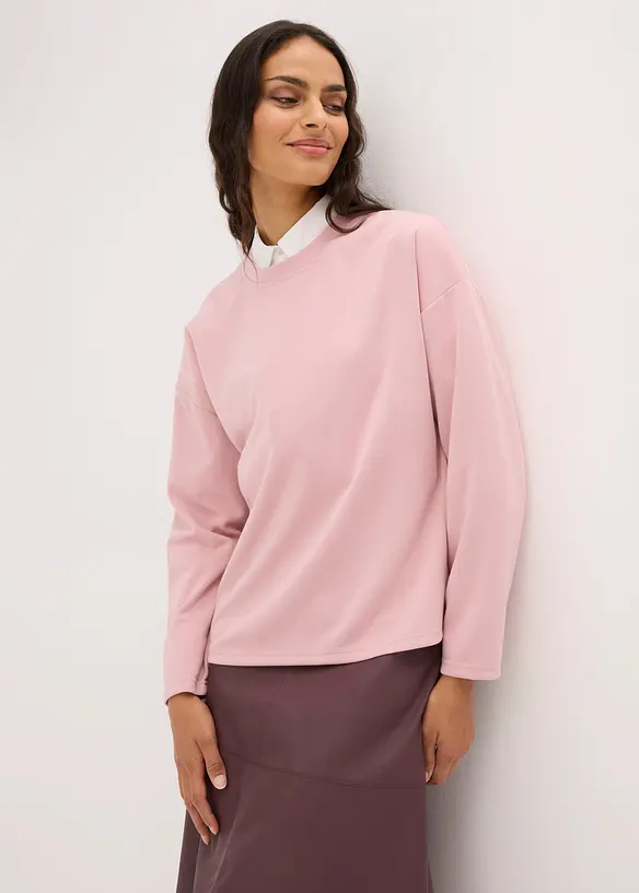 Oversized sweatshirt av viskosemiks, bonprix
