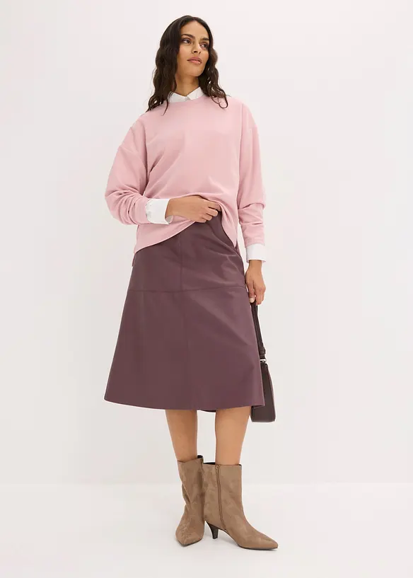 Oversized sweatshirt av viskosemiks, bonprix