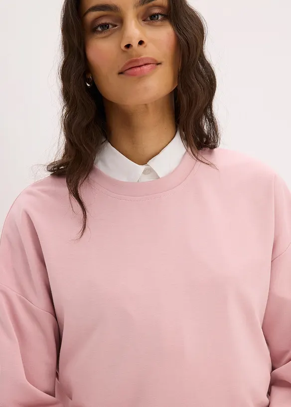 Oversized sweatshirt av viskosemiks, bonprix